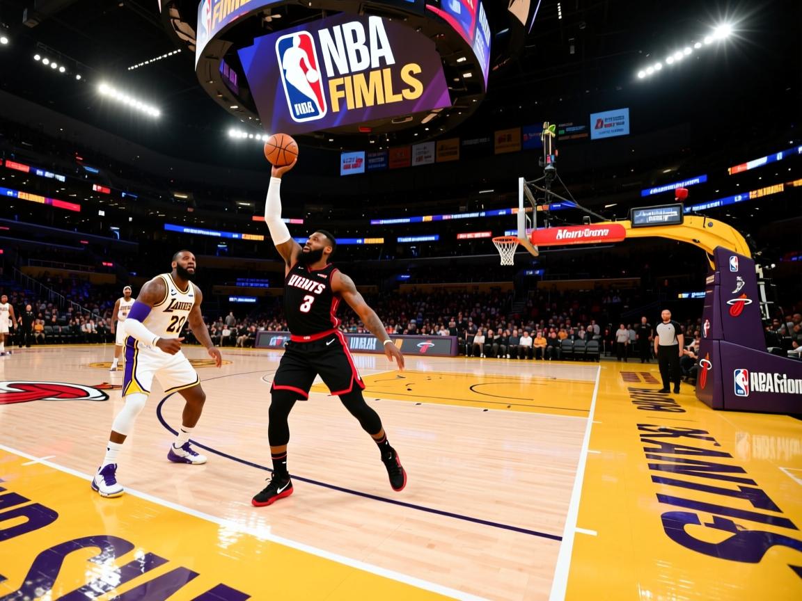 NBA总决赛揭幕，湖人击败热火取得首场胜利  第2张