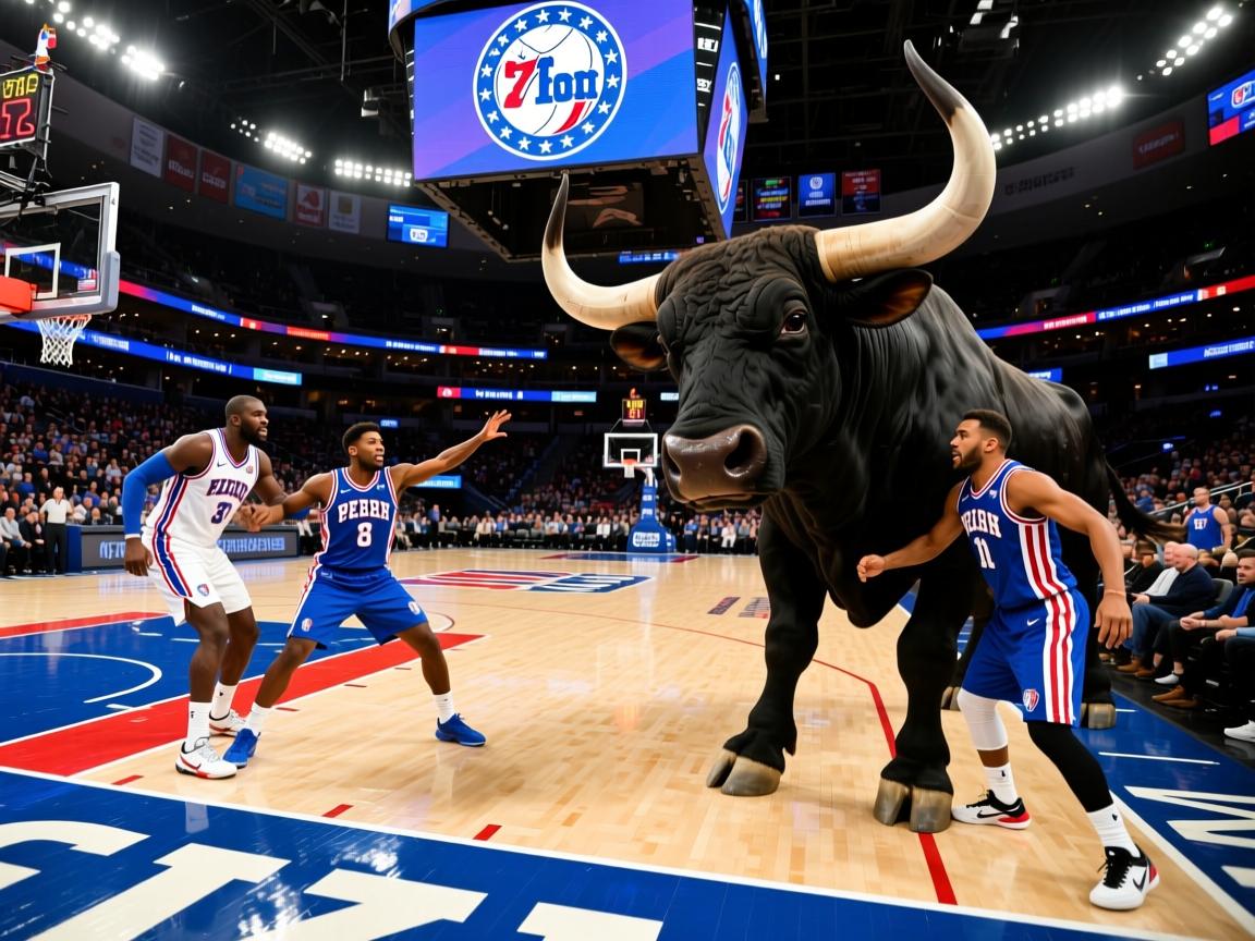 公牛主场击败76人，取得七连胜  第1张