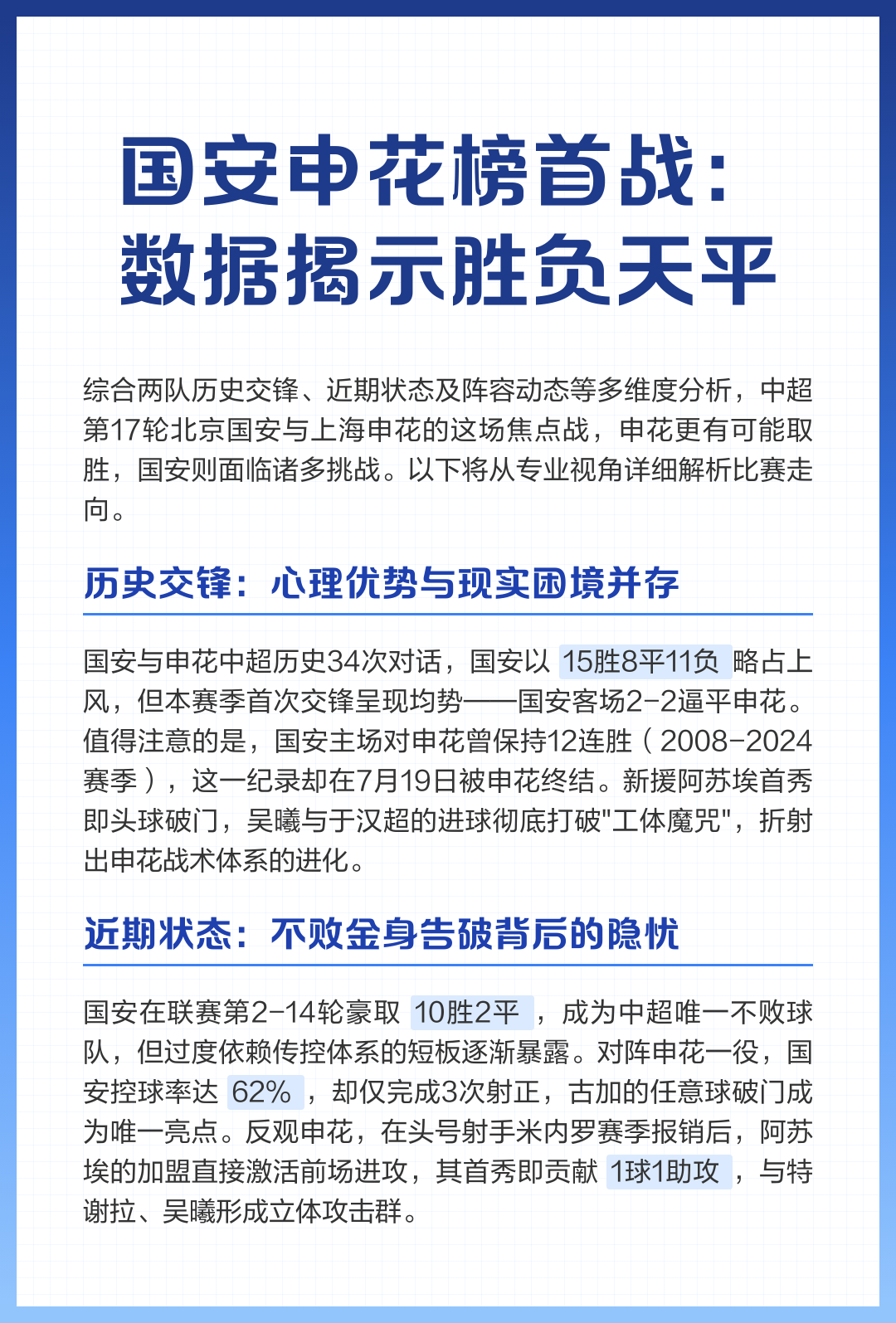 包含双方实力均势对决，球队备战工作紧张有序的词条